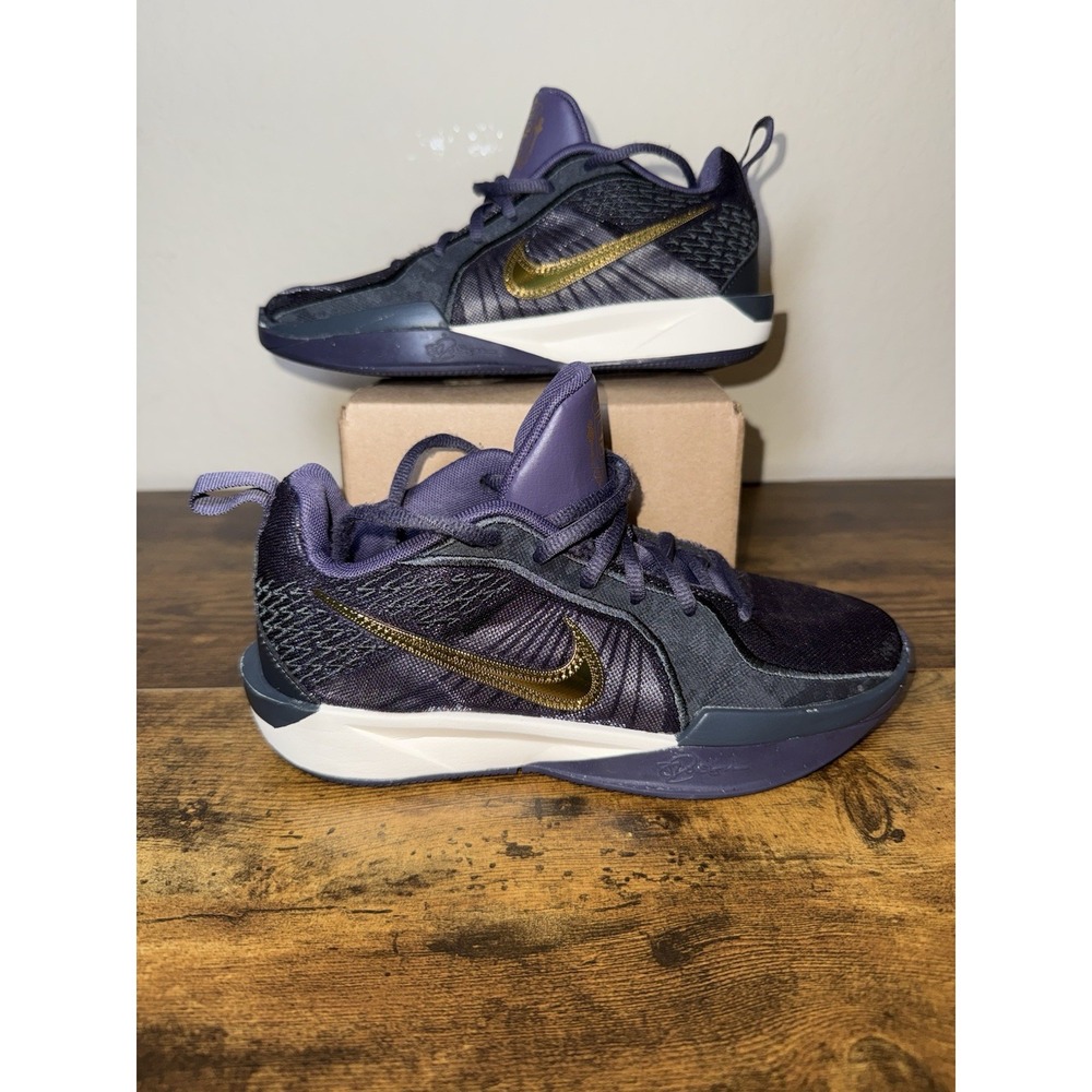 Nike Sabrina 2 GS Basketball Navy Purple Gold 4Y